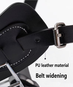 ที่หุ้มปากกระเป๋าหนังสำหรับยุทธวิธีสำหรับสุนัขขนาดใหญ่ประดับขนนกตกแต่งด้วยกระดุมแบบปิด - Product Image 3