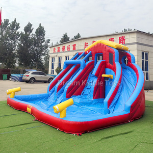 Trượt nước Inflatable Bounce House Combo đôi slide với Splash hồ bơi thổi lên Công Viên Nước sân sau Inflatable trượt Bouncer - Product Image 3