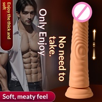 Realistischer Dildo-Vibrator - 10 Geschwindigkeiten Flüssiges Silikon Flexibel Wasserdicht Texturierte Haut Starker Saugnapf-Basis Sexspielzeug für Frauen