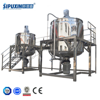 Ligne de production de savon liquide et de détergent à haute efficacité pour produits chimiques et alimentaires, avec moteur homogénéisateur et remplisseuse