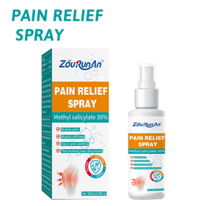Spray analgésique rapide OEM Zourunan 100ml, méthylsalicylate 30%, pour raideurs musculaires et articulaires, blessures sportives, soin des contusions, usine GMP - Product Image 1