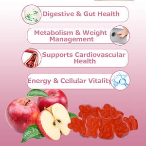 Fabricante de Gomitas de Vinagre de Sidra de Manzana con Certificación GMP, 1000 mg, Fórmula Personalizada, Bajo MOQ, Marca Privada, Gomitas Saludables para la Pérdida de Peso - Product Image 3