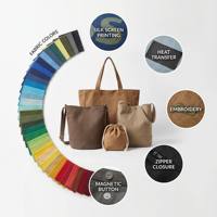 Sacs fourre-tout en toile blanche brodés, durables, grande capacité, avec bandoulière pour usage quotidien, logos personnalisables