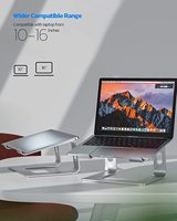 Support ergonomique en aluminium pour ordinateur portable, réglable et détachable pour ordinateur portable 11 16 pouces pour macbook pro notebook
