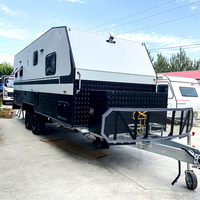 Caravane compacte CAMPTRL à vendre, châssis en aluminium, essieu torsionnel, remorquage facile par véhicule de taille moyenne