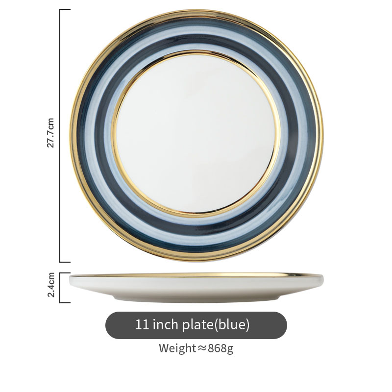 Assiette de 11 pouces (bleue)