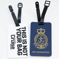 Étiquette de bagage en PVC personnalisée et créative avec motif de lettres, imperméable et écologique pour les voyages