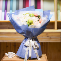 INUNION Nouveau design Film d'emballage en papier plastique imperméable à l'eau à motifs floraux Papier d'emballage pour fleurs