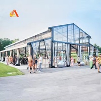 Tente de réception de haute qualité en PVC transparent pour l'extérieur, imperméable, tente d'atrium, tente de réception pour les événements de mariage, les fêtes