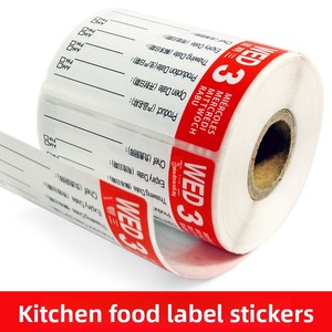 Etiquetas Adhesivas de Papel Revestido para Alimentos, Resistentes <span class=keywords><strong>al</strong></span> Agua, <span class=keywords><strong>Aceite</strong></span> y Rayones, Rectangulares, con Días de la Semana, <span class=keywords><strong>3x2</strong></span> Pulgadas, Etiquetas para Hoteles - Product Image 4