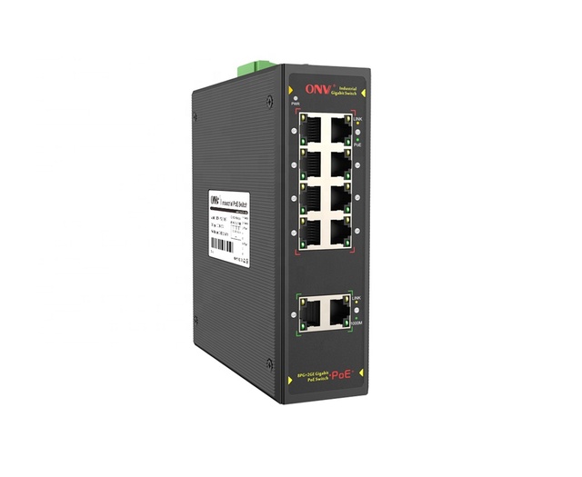 OEMODM 4 8 16 24 Port 10/100m&Gigabit Industrial PoE Switch Support 60W/120W/240W Power Supply Unmanaged Managed Ethernet Switch