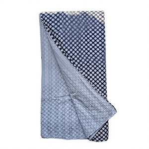 Hand Stitched Kantha <b>Quilt</b> Printed Organic Cotton Traditional Home Decor <b>Throw</b> Blue Polka Dot Pattern All Season - Product Image 1