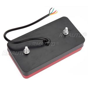 2x Feux arrière de tracteur 12V-80V, feux arrière de remorque de bateau, feux de freinage et clignotants pour camion, camping-car, caravane, réflecteur rouge ambre - Product Image 6