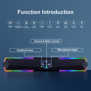 Barra de Sonido para Juegos de PC con Bluetooth RGB, Compatible con CKD SKD, Altavoz Inalámbrico para Computadora - Product Image 5