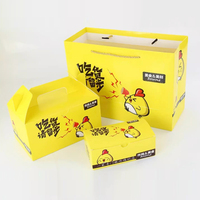 Boîtes à emporter personnalisées de poulet frit et de frites coréennes avec stratification mate pour emballage de sushi