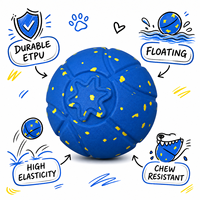 Jouet flottant pour animaux de compagnie, qualité supérieure, 15 cm, en PU, motif dessin animé, réaliste, classique, de luxe, en forme de balle de popcorn, indestructible, pour chats et chiens