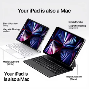 Teclado Magnético Flotante con Succión para <span class=keywords><strong>iPad</strong></span> Compatible con <span class=keywords><strong>iPad</strong></span> Pro de 11/12.9/10.9/13 Pulgadas M2 M4 - Product Image 4