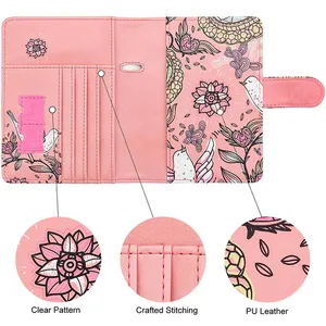 PU Leather RFID Blocking Best Seller Travel Passport Holder Cover Wallet with Card Case Slot Ticket Holder