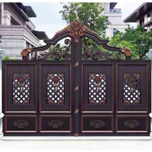 Puerta Plana de Aluminio con Diseño Artístico para Patio de Villa Europea, Uso Residencial, Mecanizado CNC, Venta al por Mayor de Fabricantes - Product Image 5