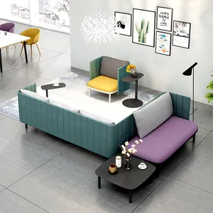 MIGE 2019 Thiết Kế Hiện Đại Thương Mại Ghế Văn Phòng Phòng Khách Sofa Bộ Phòng Chờ Giải Trí Tay Vịn Vải Nội Thất Văn Phòng Sofa