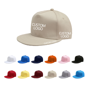 2026 High Quality Custom Logo Snapback <b>Hat</b> 6 Panel Flat Brim Baseball Cap OEM/ODM Streetwear - Product Image 1