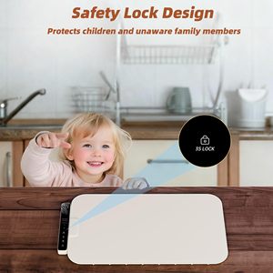 Plaque chauffante portable carrée en silicone souple, pliable, pour la maison, avec température réglable, tapis isolant alimentaire flexible et plus fin - Product Image 4