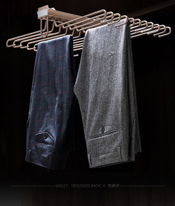 Accessoires de garde-robe de haute qualité, cintres coulissants multifonctionnels, porte-pantalons et tiroirs à grille - Product Image 6