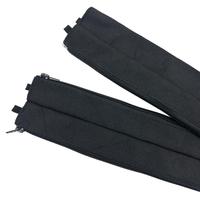 Gaine de câblage tissée à double canal avec fermeture éclair pour la gestion séparée des câbles haute et basse tension