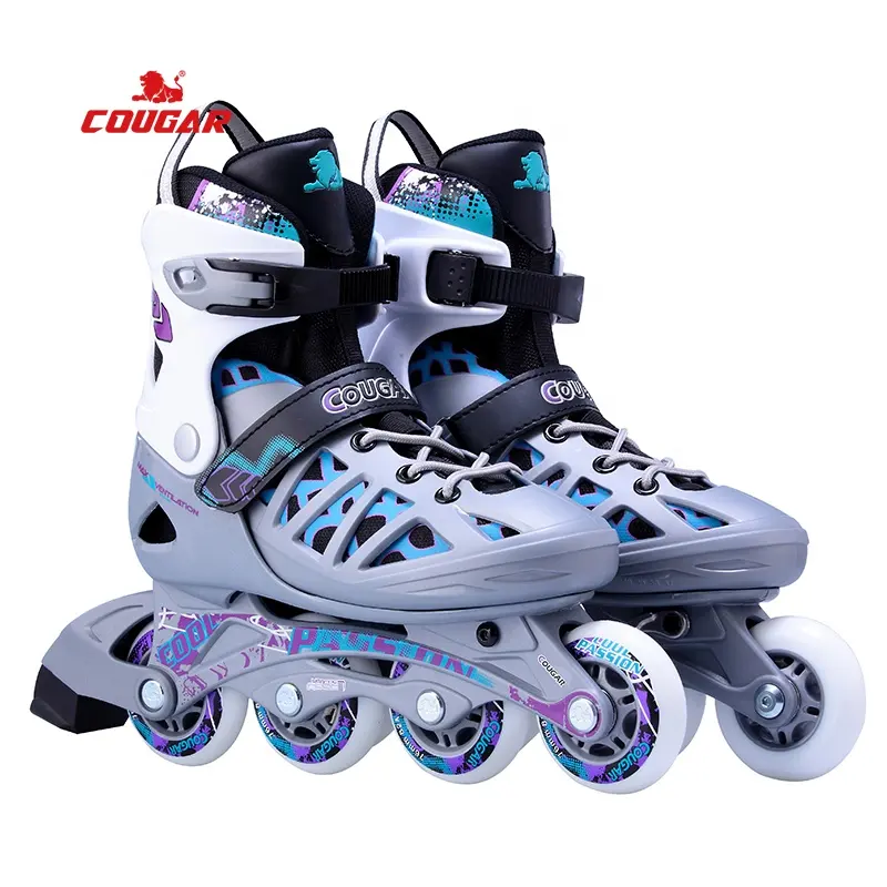 Cougar verstellbare Inline-Skates für Anfänger im Teenager alter Student Skater Männlich Weiblich Fitness