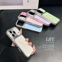 Coque de téléphone antichute en TPU ondulé effet milkshake tendance pour iPhone 17 Pro Max 16 15 14 13 12