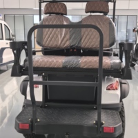Voiturette de golf électrique surélevée 4 places avec batterie au lithium 48/60V, configuration personnalisée pour clubs, communautés et sites touristiques