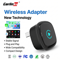 Adaptateur CarPlay sans fil 2-en-1 avec connexion USB, convertit le CarPlay filaire en sans fil pour les voitures équipées d'un CarPlay filaire d'origine