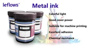 Tinta de serigrafía base solvente de plástico de impresión de seda para tinta metálica UV de metal