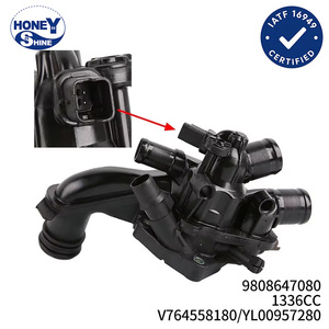 YL00957280 9808647080 1336CC Alloggiamento Termostato a 5 Tubi per Peugeot 208 308 508 RCZ Citroen C4 <span class=keywords><strong>DS3</strong></span> DS4 DS5 1.6 THP - Product Image 1