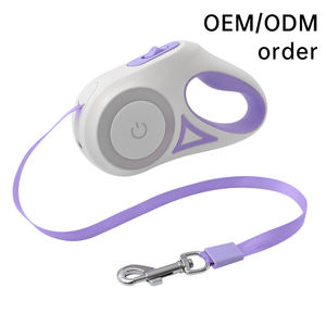 2025년 신제품 트렌디한 리트랙터블 디자이너 도매 5m 라이트 스마트 애완견 목줄 - Product Image 5