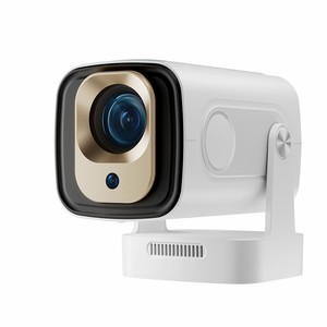 JUNNUO 200 Lumens HY260 PRO Short Throw WiFi 6 Auto Focus Pocketable 4K Android 14 1/8G RAM 720P <b>Projector</b> - Product Image 1