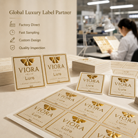 Étiquettes personnalisées en feuille d'or gaufrée, papier texturé pour parfum, bougie, flacon cosmétique, pot, emballage cadeau de luxe, logo, toutes tailles et formes