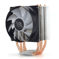 Refroidisseur CPU silencieux pour PC avec 4 caloducs, 90 mm, PWM 4 broches, pour Intel LGA 2011 1150 1151 1155 X79 X99 AMD AM4 AM3