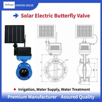 Válvula de mariposa para riego, con conexión solar fuera de red, tipo flange/wafer, NB-IoT 4G LoRa, control remoto por aplicación, DN50-DN400, PN10/PN16, con sello EPDM, para agua agrícola