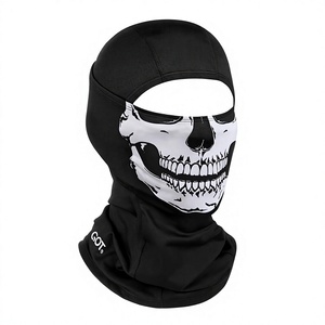 GOT Cagoule unisexe noire à imprimé crâne pour adulte, usage extérieur, 56-58 cm - Product Image 1