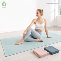 Toalla de Yoga de Microfibra de Gamuza con Logotipo Personalizado y Cierre de Cordón para Minoristas de Hot Yoga, Programa OEM ODM