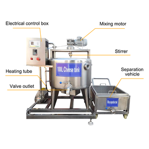 Machine à fabriquer du fromage automatique 300L Machine à fabriquer du fromage <span class=keywords><strong>professionnelle</strong></span> MCheese Machine à fromage de haute qualité - Product Image 6