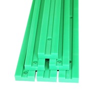 Glissières de chaîne en nylon UHMWPE moulées par injection CNC, vert Feinuo, personnalisées, pour blocs de guidage et rails coulissants