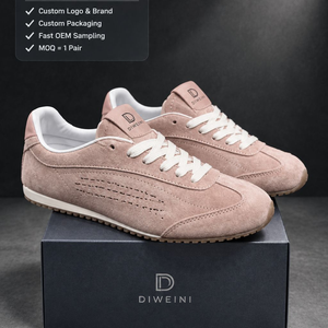 Zapatos de Diseñador de Lujo para Hombre y Mujer, Zapatos Deportivos de Gamuza Rosa de Alta Calidad, Zapatillas Retro, Nuevas - Product Image 1