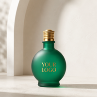 Coffret de Parfums de Luxe Personnalisés à Marque Blanche – Flacon Vert Givré, Eau de Parfum Longue Durée – Fournisseur d'Usine OBM