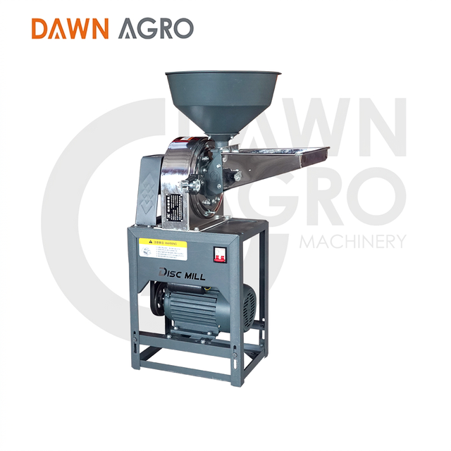 DAWN AGRO Stainless Steel Flour Mill Machine Wheat Corn Milling Equipment Spices Grinder Small for Home Use Disc Mill .