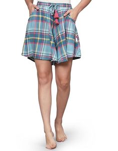 Women's Fitness Mid Waist Hip-lifting Summer Loose Drawstring Sporty Polyester <b>Shorts</b> - Product Image 1