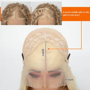 Vente en gros de haute qualité 13*4 avant dentelle perruque à la mode lâche vague profonde bouclés fibre synthétique taille <span class=keywords><strong>Afro</strong></span> pour les femmes noires - Product Image 3