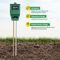 Testeur d'humidité/luminosité/pH des plantes 3-en-1 IPower, testeur de sol