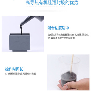 Compuesto de silicona para encapsulado Tongning 10:1 y 1:1, resina epoxi de organosilicio TN1010 para sellado electrónico - Product Image 3